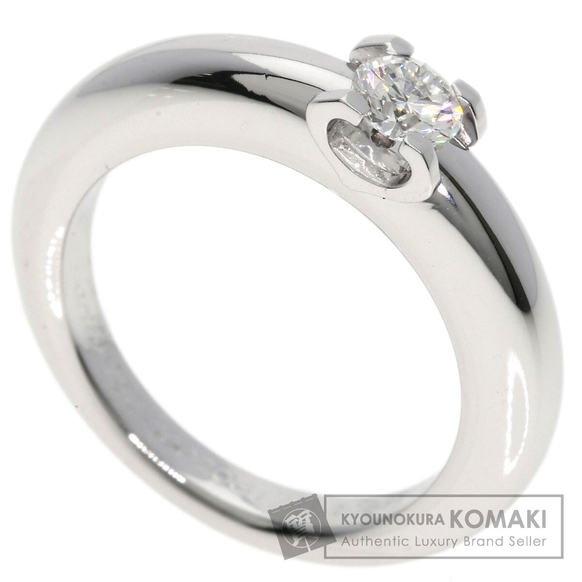 カルティエ Cドゥカルティエ ダイヤモンド #53 リング・指輪 K18ホワイトゴールド レディース 【中古】【CARTIER】