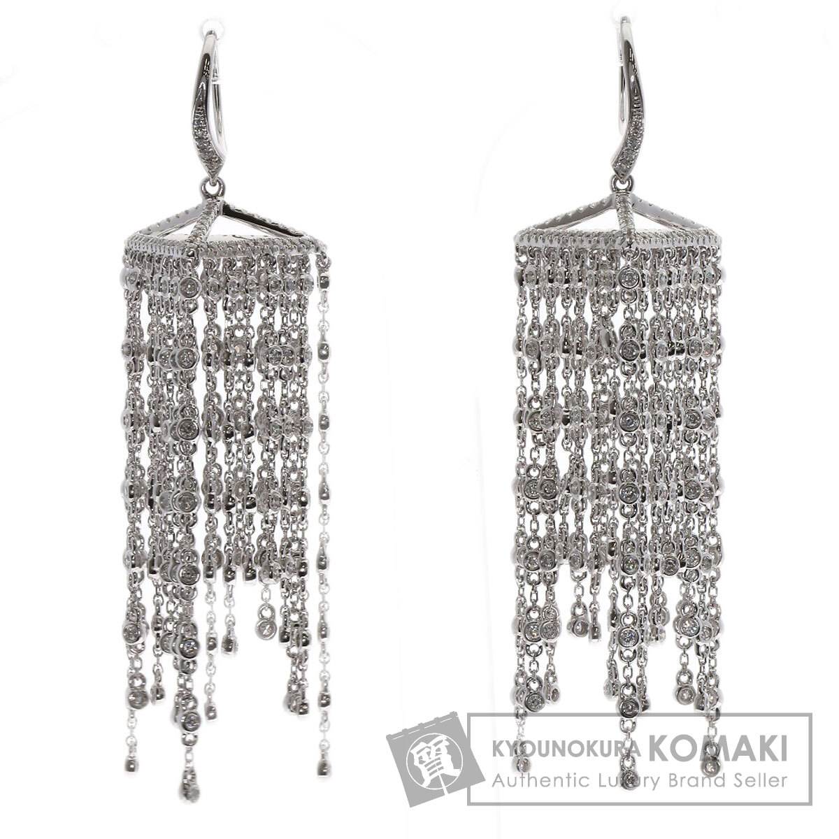 2.42ct ダイヤモンド ピアス K18ホワイトゴールド 18g レディース 【中古】｜ブランド京の蔵小牧【最安挑戦！】