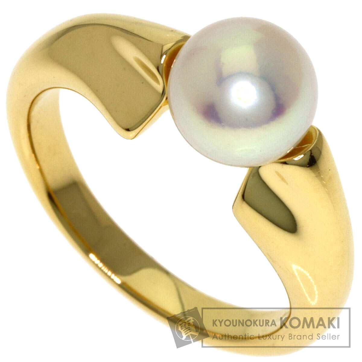 ミキモト パール 真珠 リング・指輪 K18イエローゴールド レディース 【中古】【MIKIMOTO】