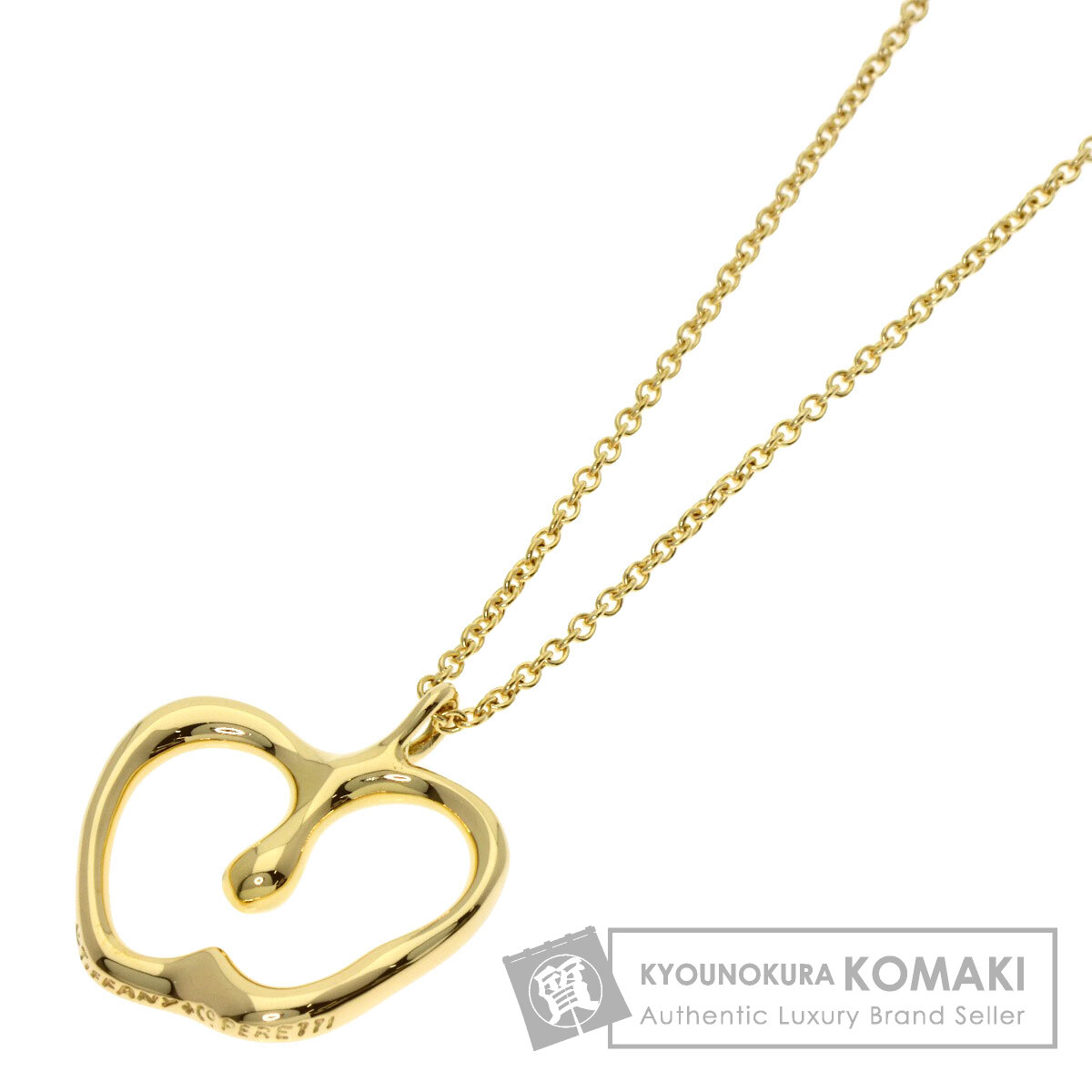 ティファニー アップル ネックレス K18イエローゴールド レディース 【中古】【TIFFANY&Co.】
