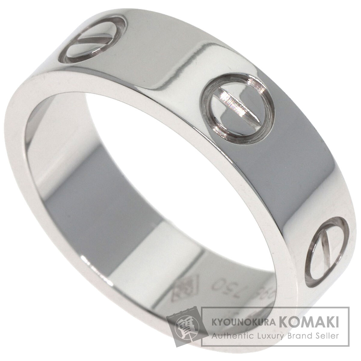 カルティエ ラブ リング #51 リング・指輪 K18ホワイトゴールド レディース 【中古】【CARTIER】