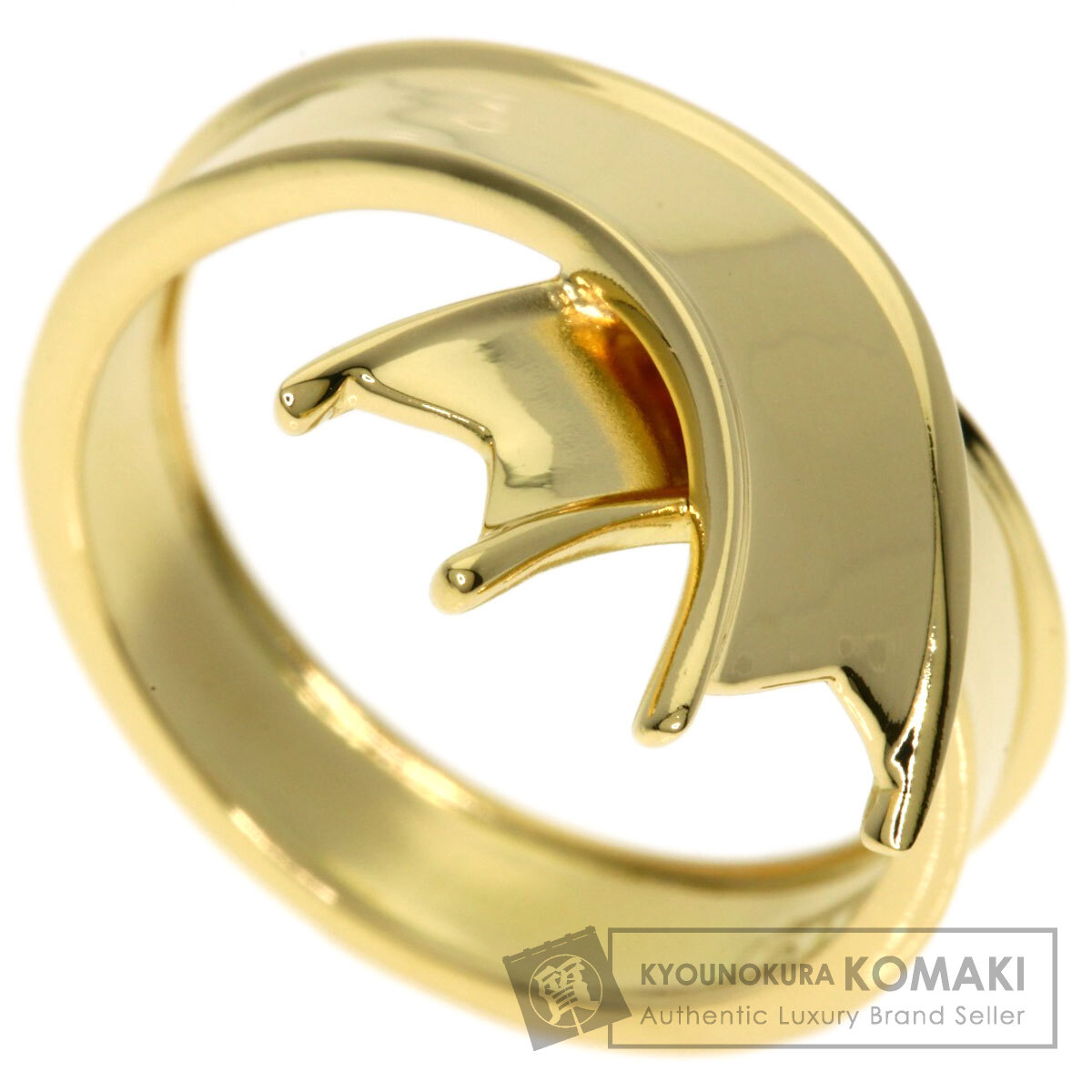 ティファニー リボン リング・指輪 K18イエローゴールド レディース 【中古】【TIFFANY&Co.】