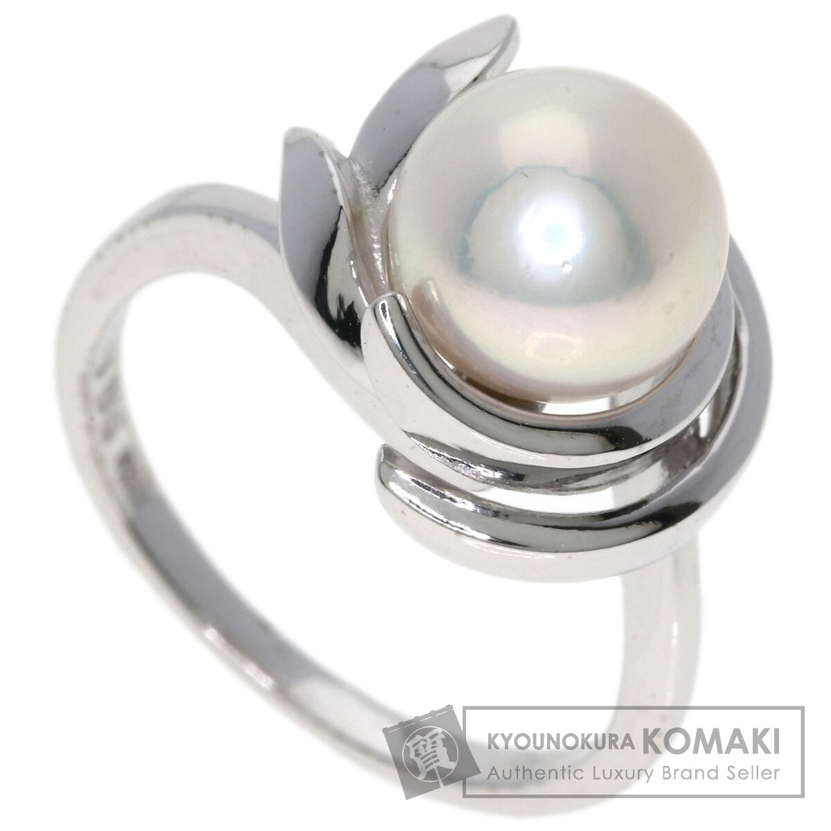 ミキモト パール 真珠 リング・指輪 K14ホワイトゴールド レディース 【中古】【MIKIMOTO】 62,255円