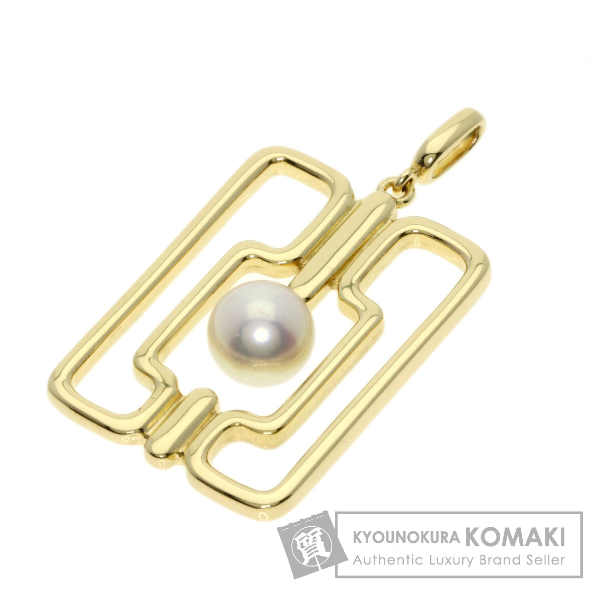 ミキモト パール 真珠 ペンダントトップ K14イエローゴールド レディース 【中古】【MIKIMOTO】