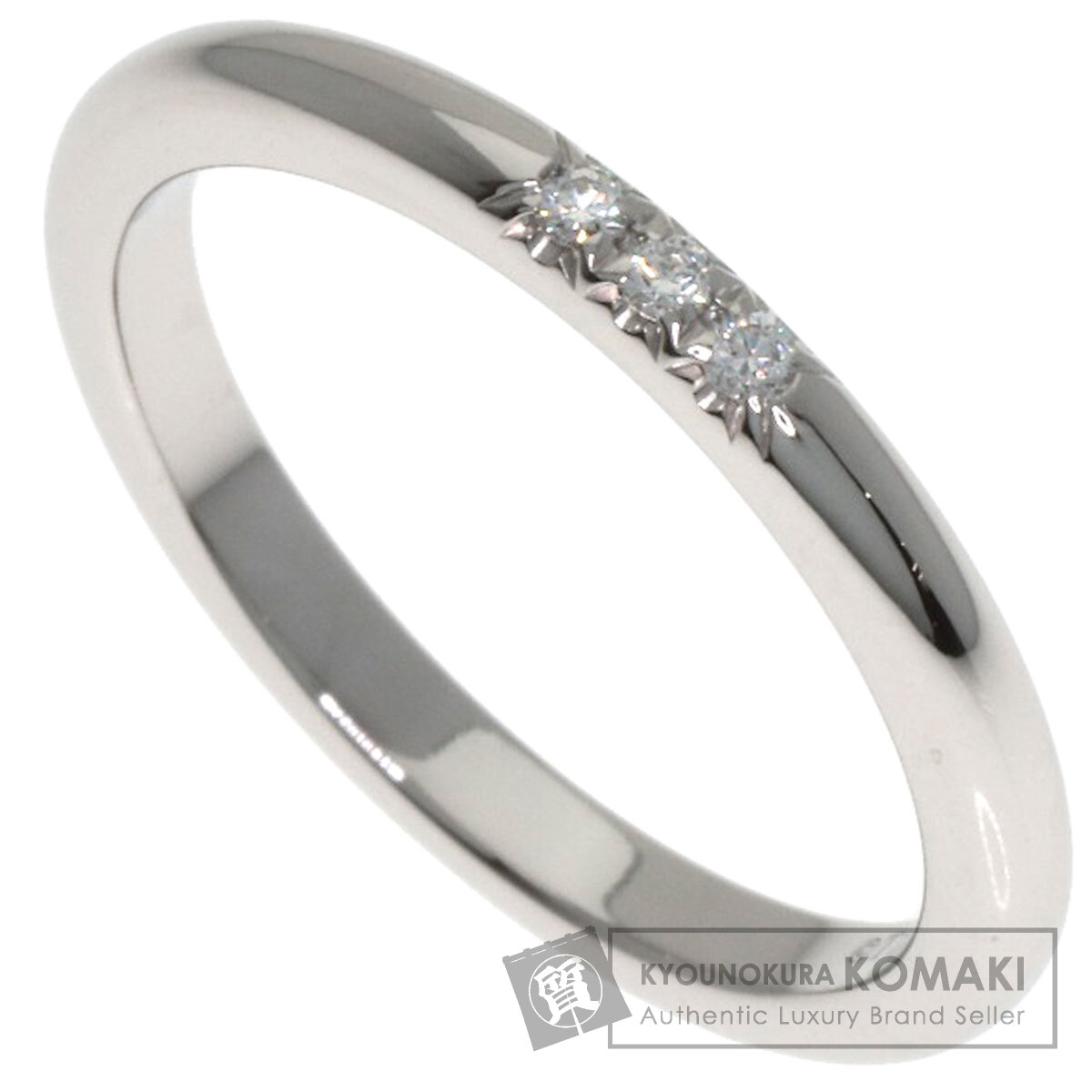 ティファニー ウェディング 3P ダイヤモンド リング・指輪 プラチナPT950 レディース 【中古】【TIFFANY&Co.】