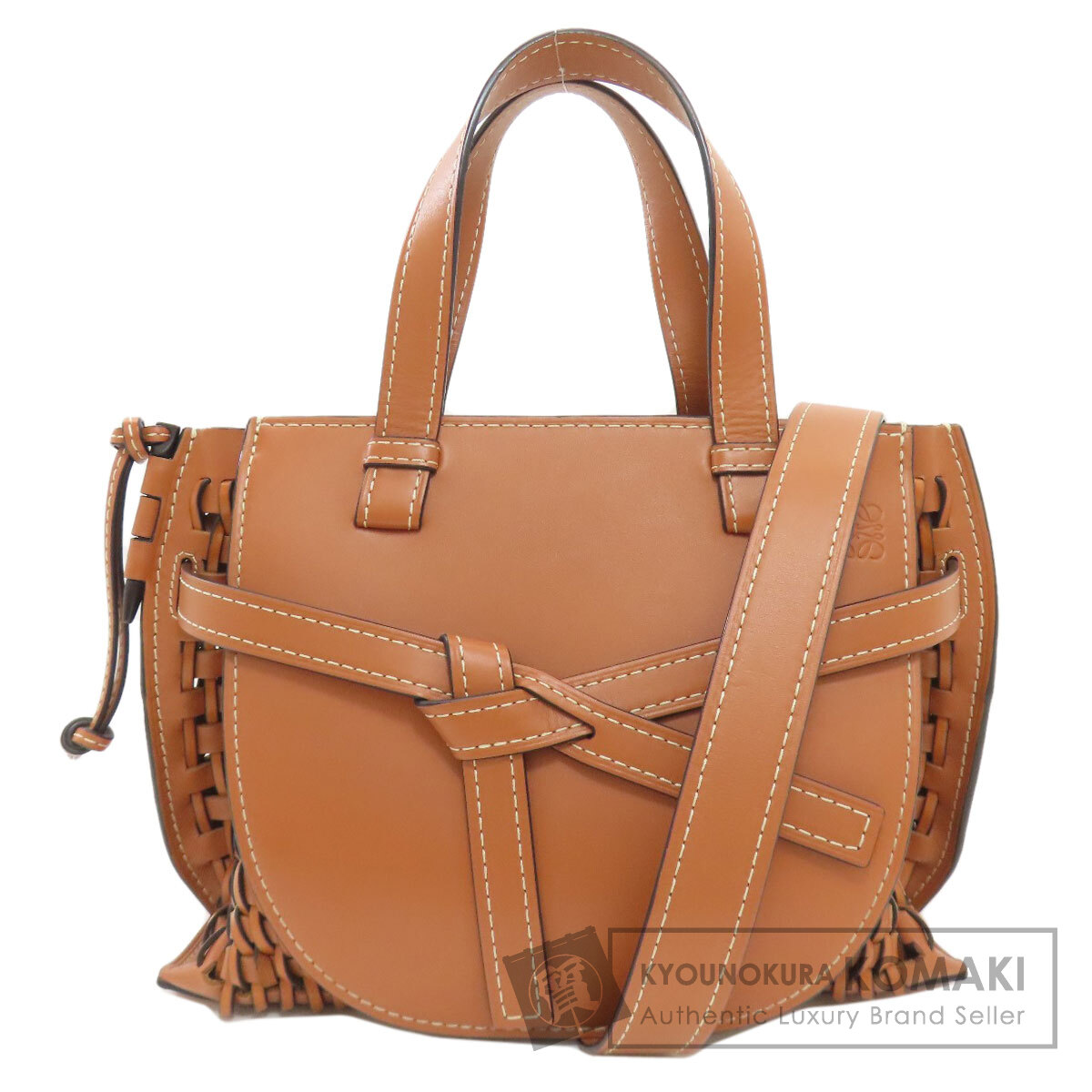 ロエベ 論理ゲートとっ始め手持ち部分 2WAY トートバッグ 子ウシ レディース 【中古】【LOEWE】