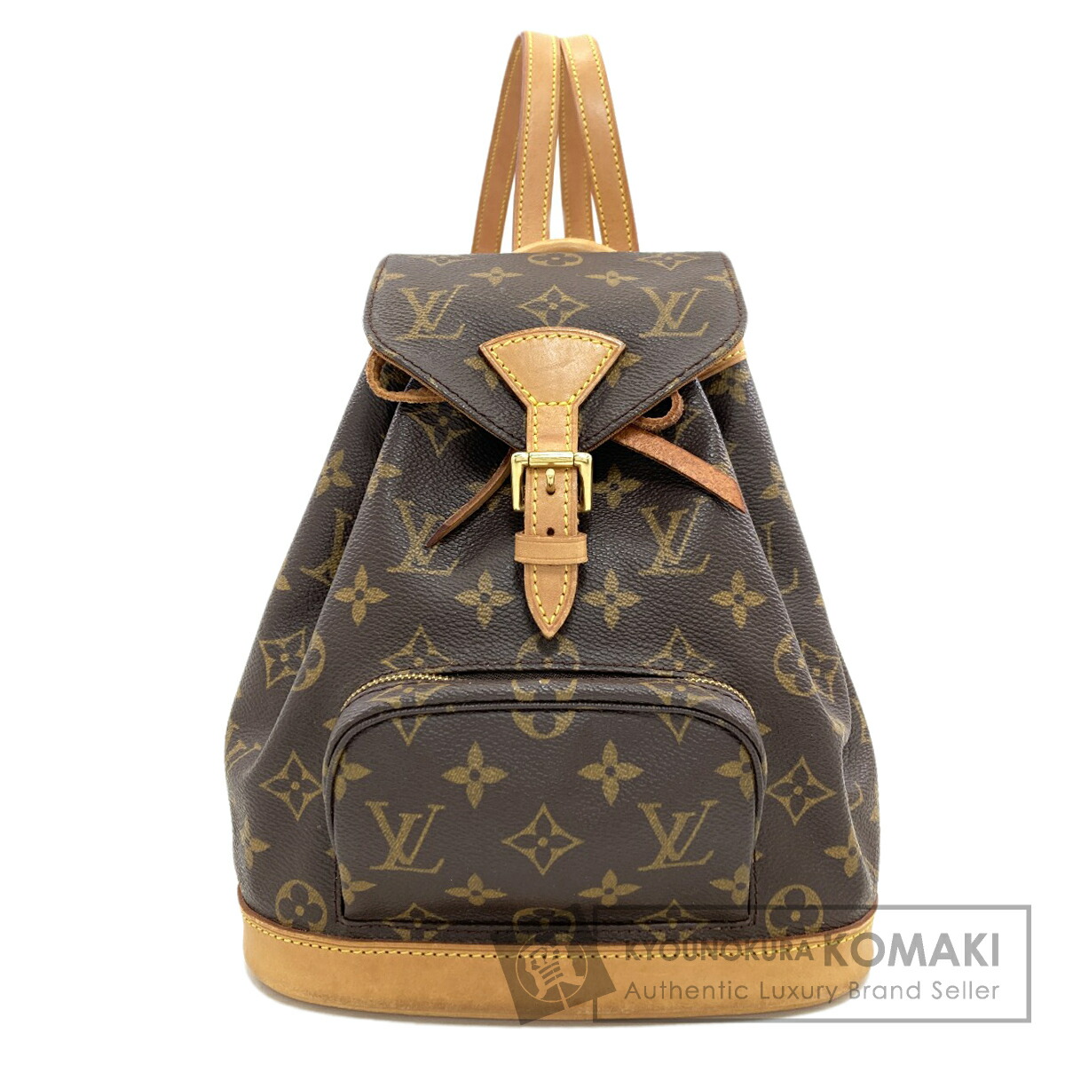 ルイヴィトン M51137 ミニモンスリ 背嚢・デイパック モノグラム帆布 レディース 【中古】【LOUIS VUITTON】