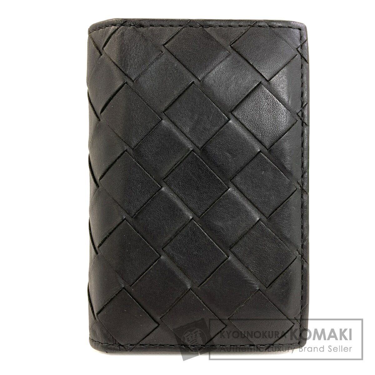 ボッテガヴェネタ イントレチャート コンパクトウォレット コインケース カーフ レディース 【中古】【BOTTEGA VENETA】