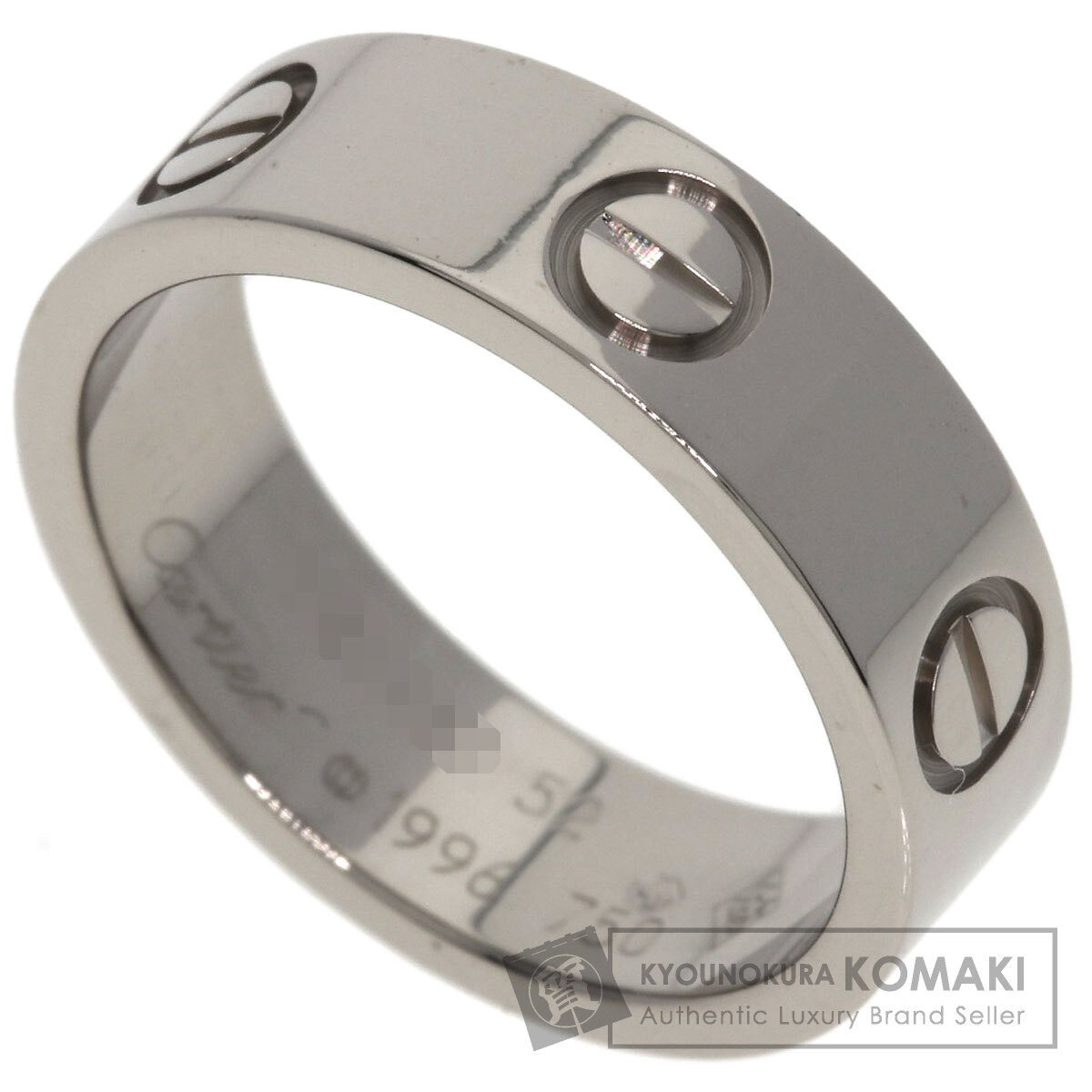 カルティエ ラブリング #52 リング・指輪 K18ホワイトゴールド レディース 【中古】【CARTIER】