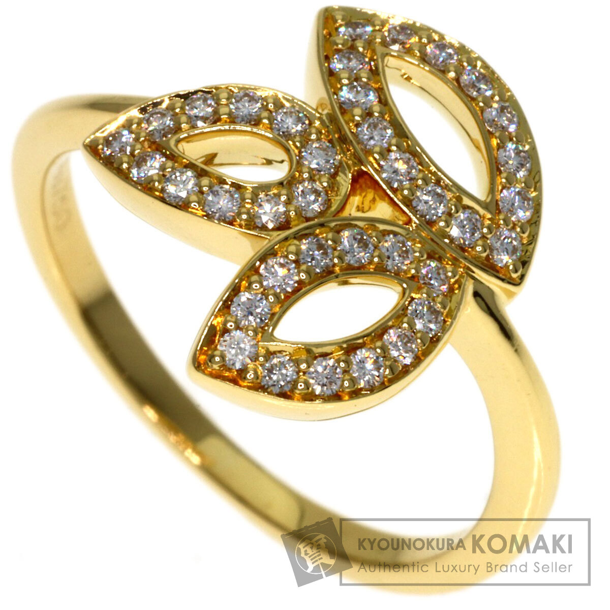 ハリーウィンストン リリー クラスター ダイヤモンド リング・指輪 K18イエローゴールド レディース 【中古】【HARRY WINSTON】