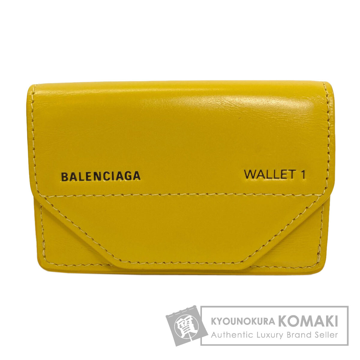 バレンシアガ 529098 三つ折り財布 二つ折り財布(小銭入れあり) レザー レディース 【中古】【BALENCIAGA】|ブランド京の蔵小牧【最安挑戦!】