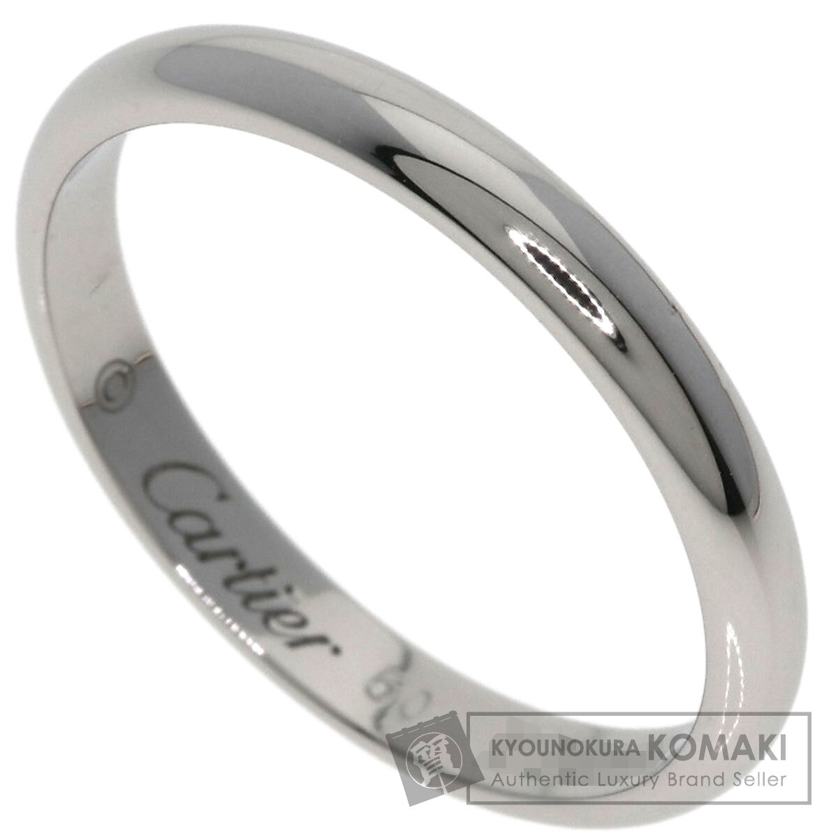 カルティエ ウェディング #50 リング・指輪 プラチナPT950 レディース 【中古】【CARTIER】