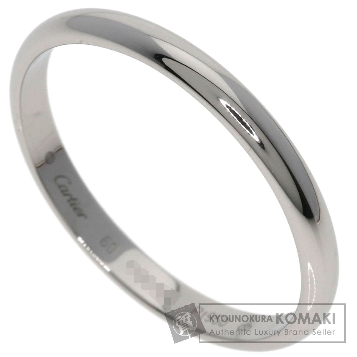 カルティエ ウェディング #60 リング・指輪 プラチナPT950 レディース 【中古】【CARTIER】