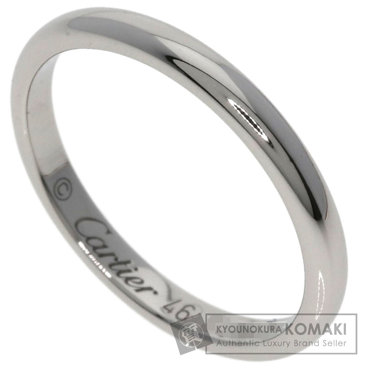 カルティエ ウェディング #46 リング・指輪 プラチナPT950 レディース 【中古】【CARTIER】