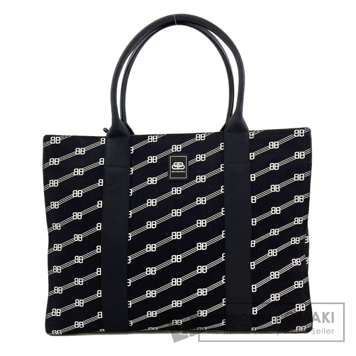 バレンシアガ 621826 BBモノグラム トートバッグ 帆布 レディース 【中古】【BALENCIAGA】