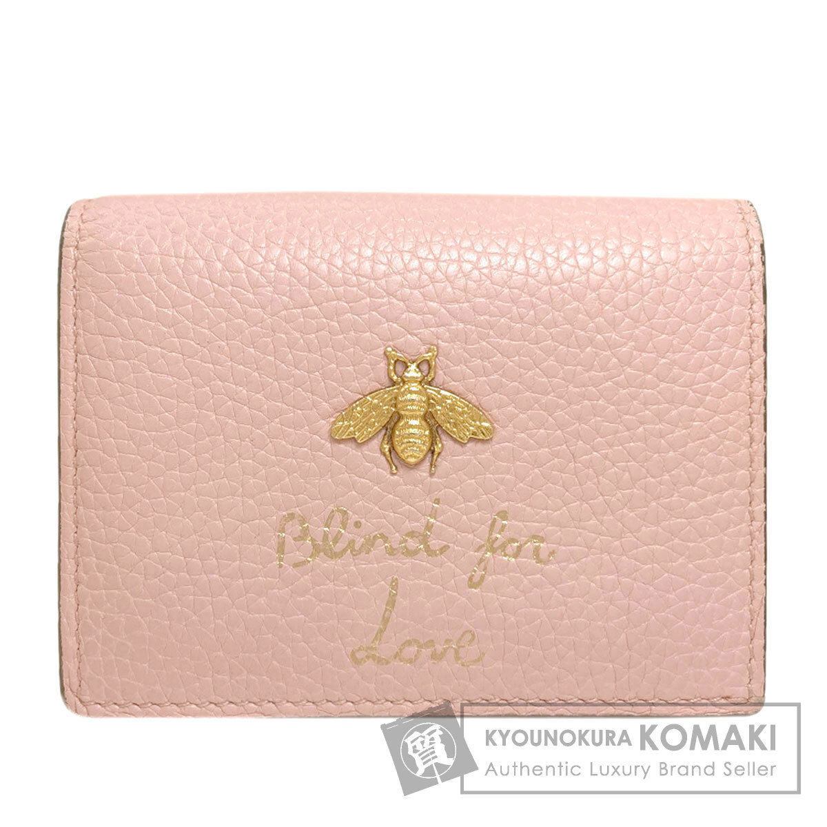 グッチ 460185 アニマリエ ビー 二つ折り財布（小銭入れあり） レザー レディース 【中古】【GUCCI】