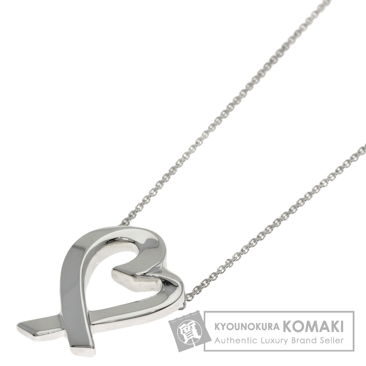 ティファニー ラビングハート ネックレス シルバー レディース 【中古】【TIFFANY&Co.】