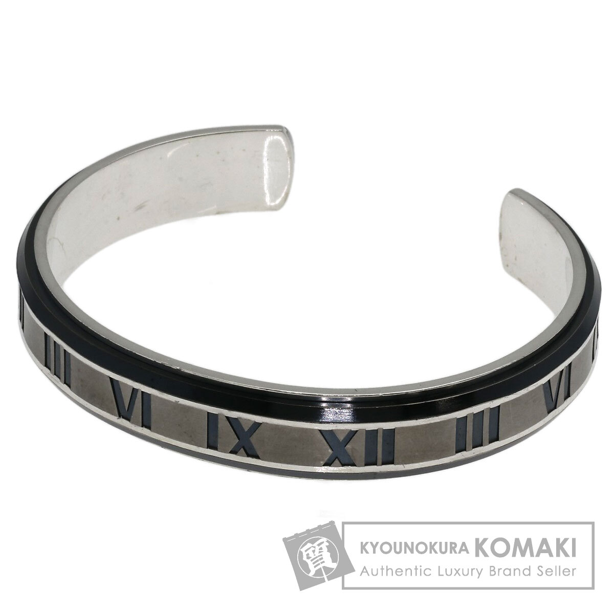 ティファニー アトラス バングル 腕輪 しろがね色/チタン ユニ一発やる 【中古】【TIFFANY\u0026Co.】