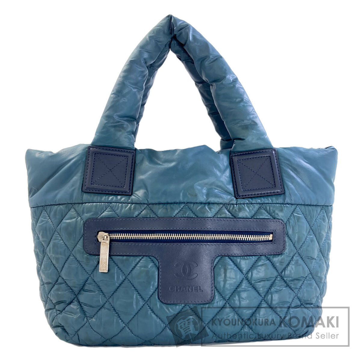 シャネル コココクーン シルバー金具 ハンドバッグ ナイロン素材 レディース 【中古】【CHANEL】