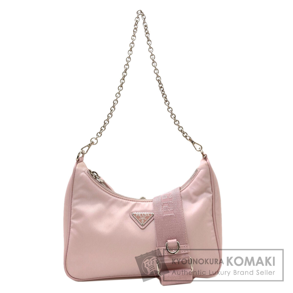 プラダ ロゴ金具 2WAY ショルダーバッグ ナイロン素材 レディース 【中古】【PRADA】