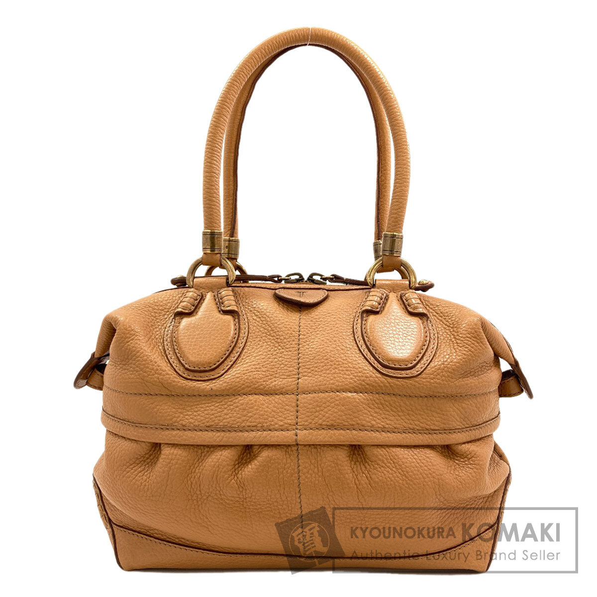 トッズ ミニボストン ハンドバッグ レザー レディース 【中古】【TODS】