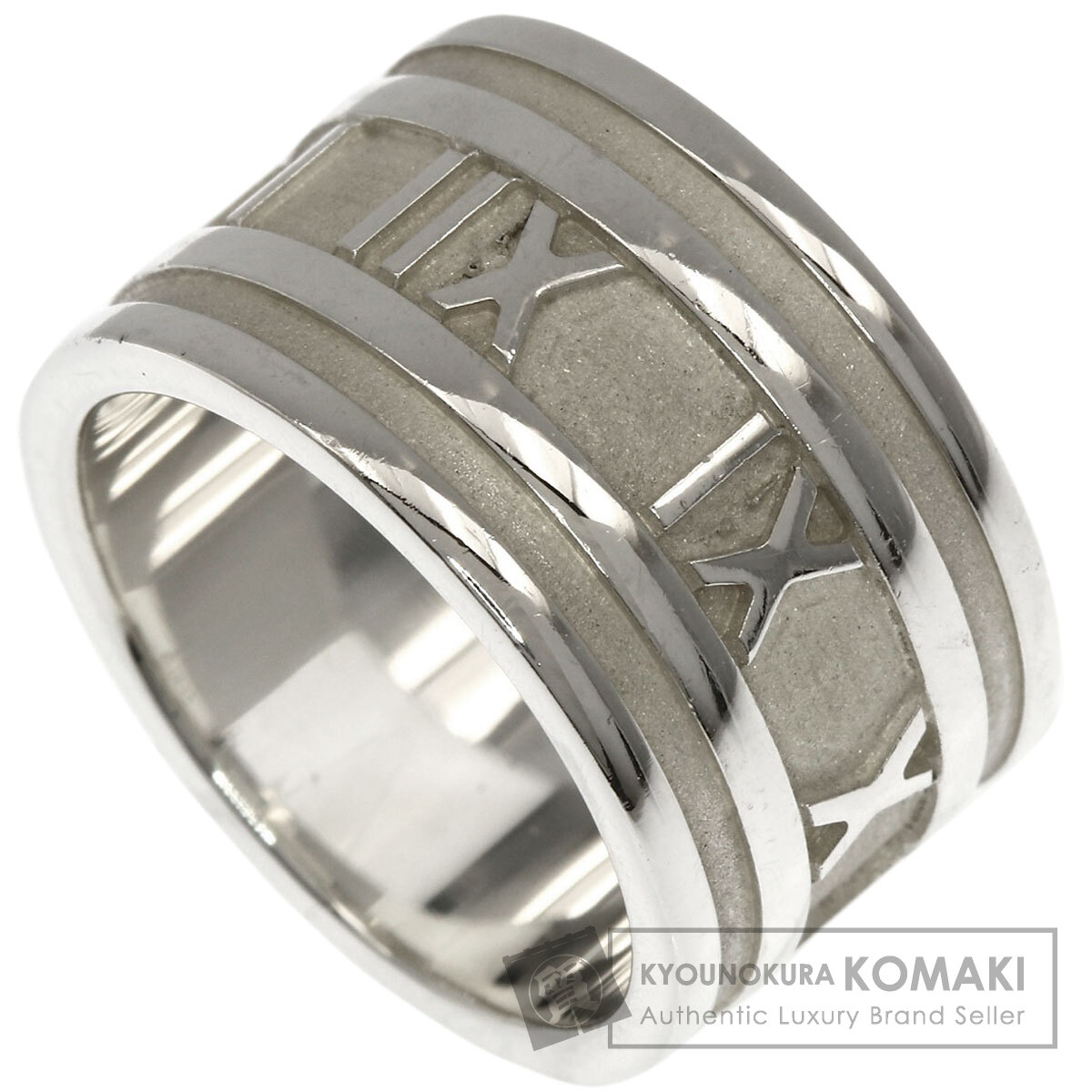 ティファニー アトラスワイド リング・指輪 シルバー レディース 【中古】【TIFFANY&Co.】