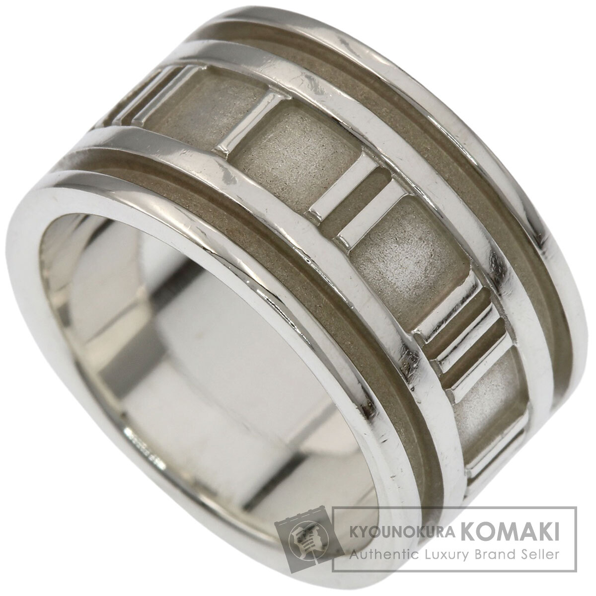 ティファニー アトラスワイド リング・指輪 シルバー レディース 【中古】【TIFFANY&Co.】