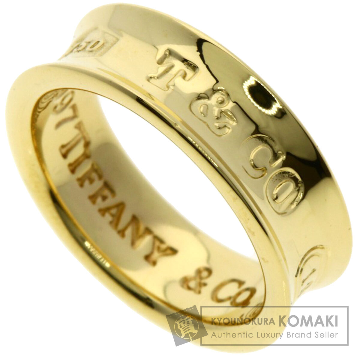 ティファニー 1837 リング・指輪 K18イエローゴールド レディース 【中古】【TIFFANY&Co.】