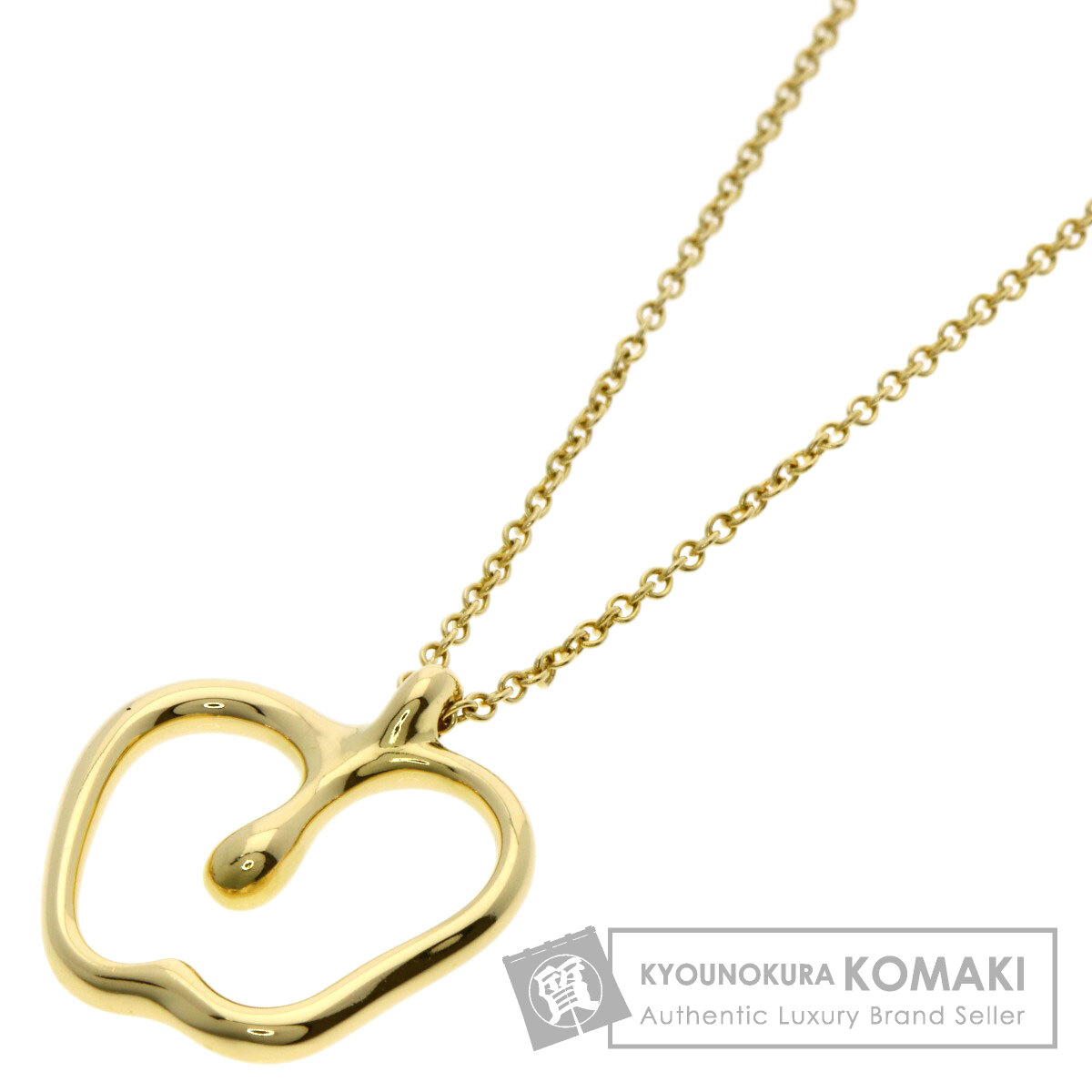 ティファニー アップル ネックレス K18イエローゴールド レディース 【中古】【TIFFANY&Co.】