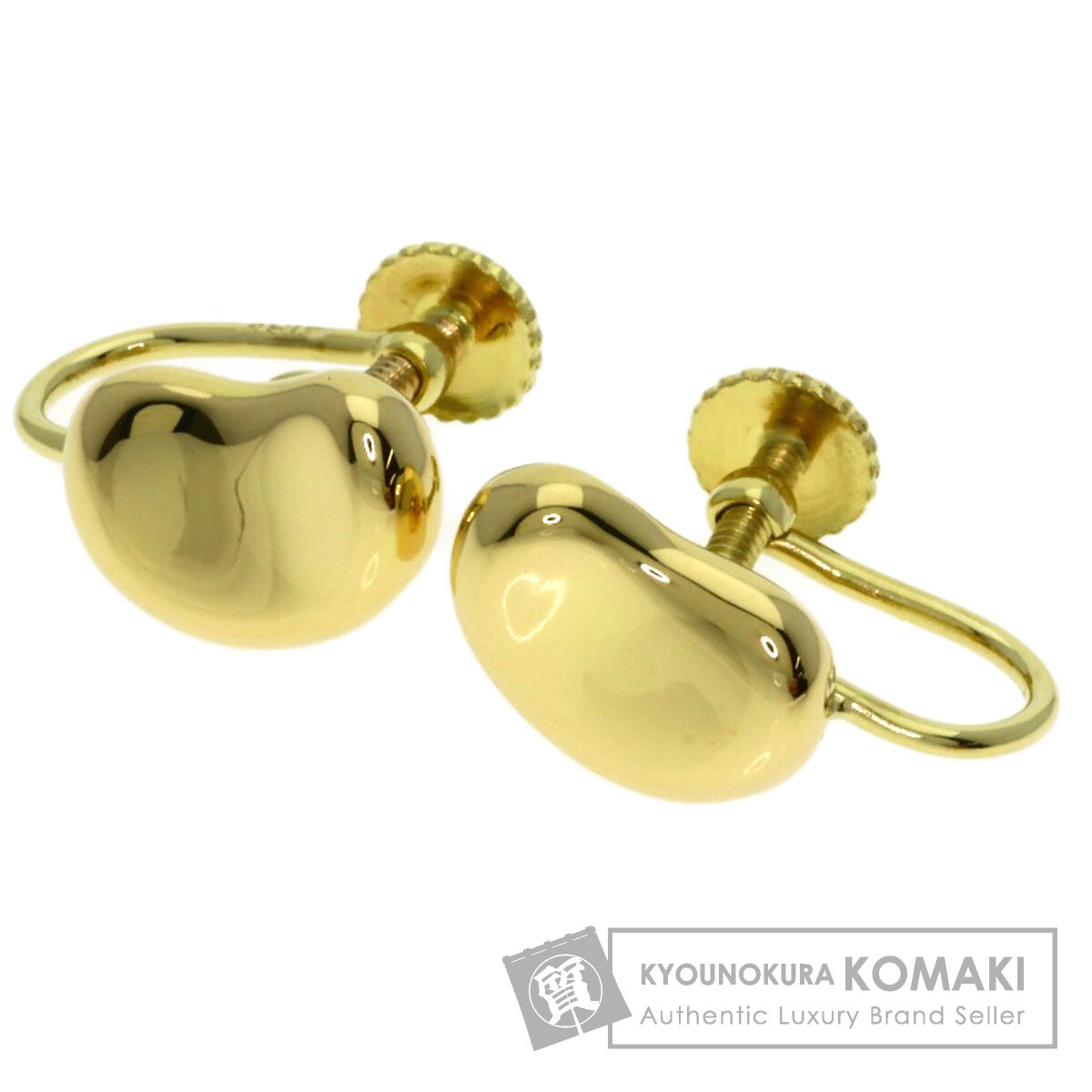 ティファニー ビーン イヤリング K18イエローゴールド レディース 【中古】【TIFFANY&Co.】