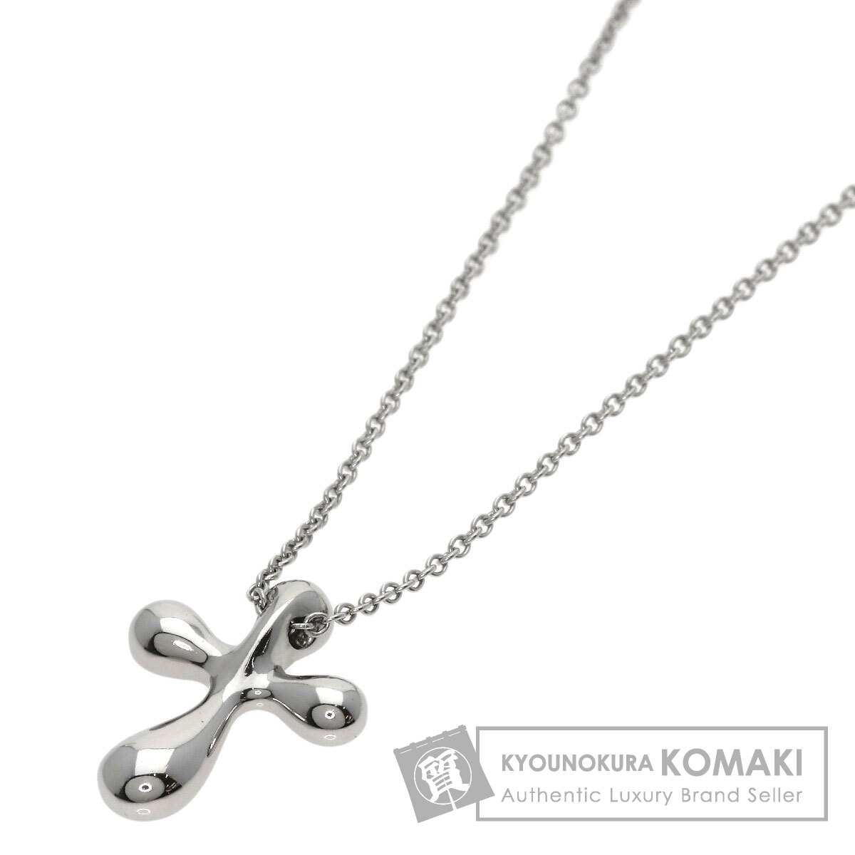 ティファニー スモールクロス ネックレス プラチナPT950 レディース 【中古】【TIFFANY&Co.】