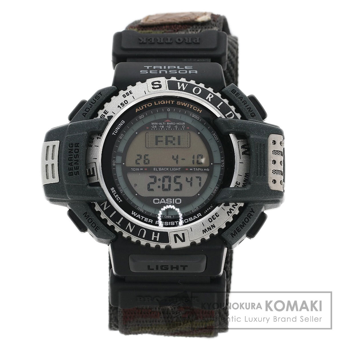 カシオ PRT-40HWJ プロトレック ハンティングワールドコラボ 腕時計 樹脂/ナイロン メンズ 【中古】【CASIO】｜ブランド京の蔵小牧【最安挑戦！】