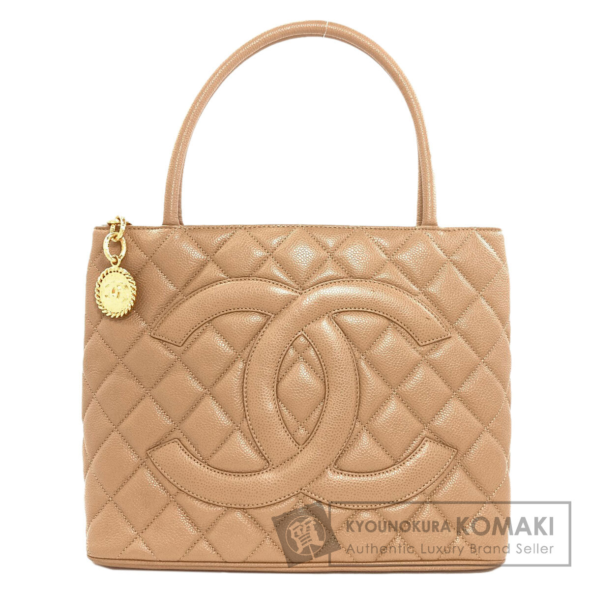 シャネル 刷り直すトート ゴールド金具 トートバッグ グレインド カーフスキン レディース 【中古】【CHANEL】