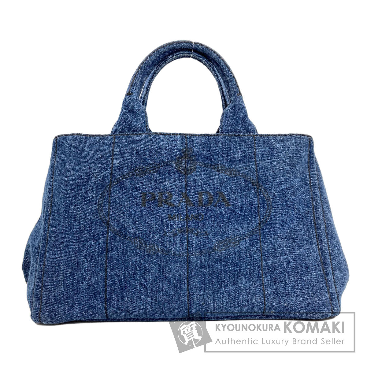 プラダ B2642B カナパ トートバッグ ジーンズ レディース 【中古】【PRADA】
