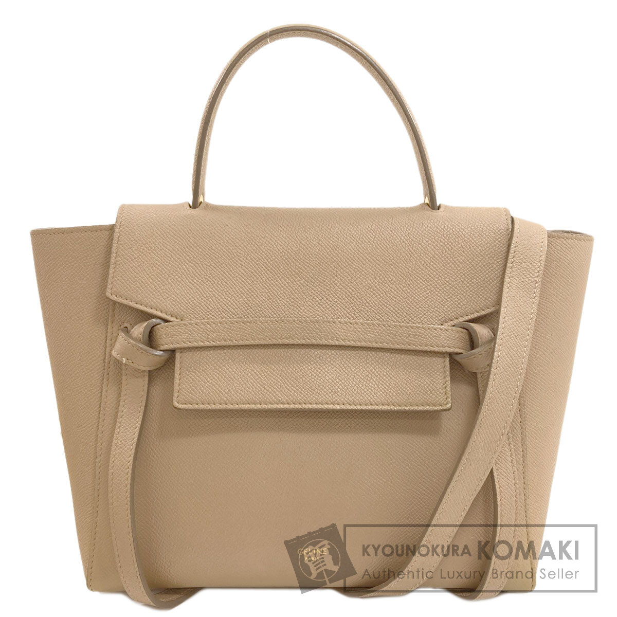 セリーヌ マイクロ 胴締め御徒面子 2WAY ハンドバック 子ウシ レディース 【中古】【CELINE】 バッグ・小物・ブランド雑貨-ハンドバッグ-バッグ