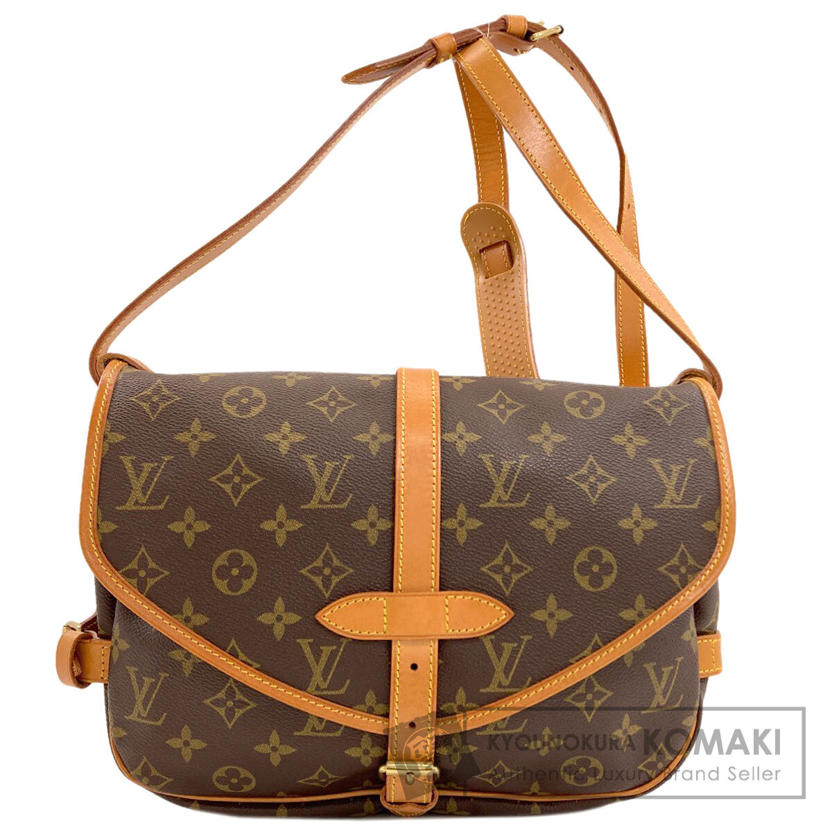 ルイヴィトン M42256 ソミュール30 ショルダーバッグ モノグラム帆布 レディース 【中古】【LOUIS VUITTON】