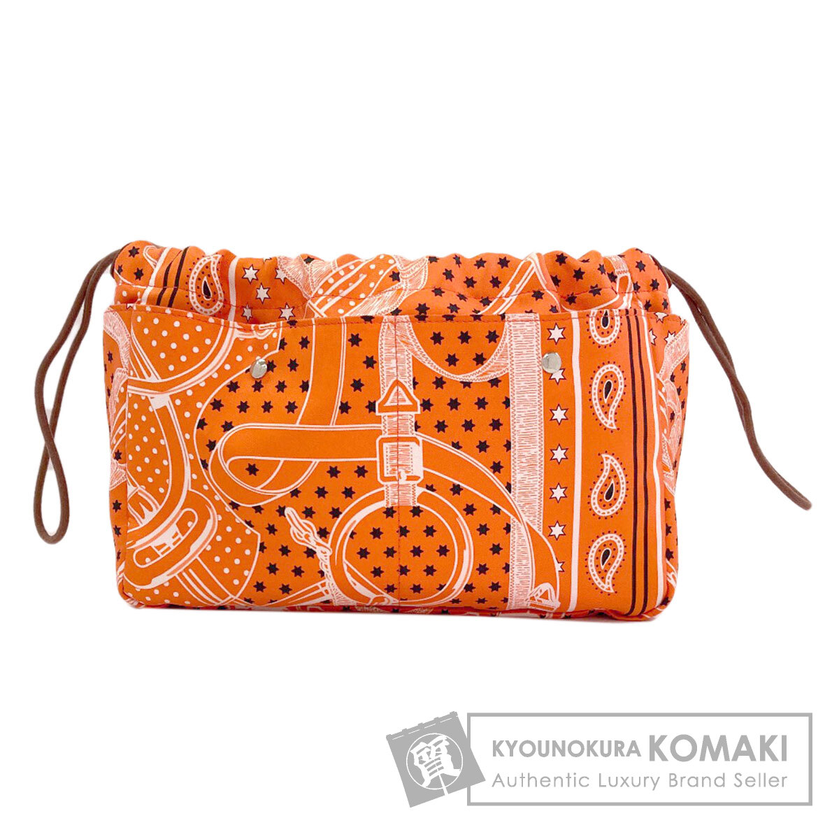 エルメス フールビ25 バッグインバッグ 化粧ポーチ キャンバス レディース 【中古】【HERMES】