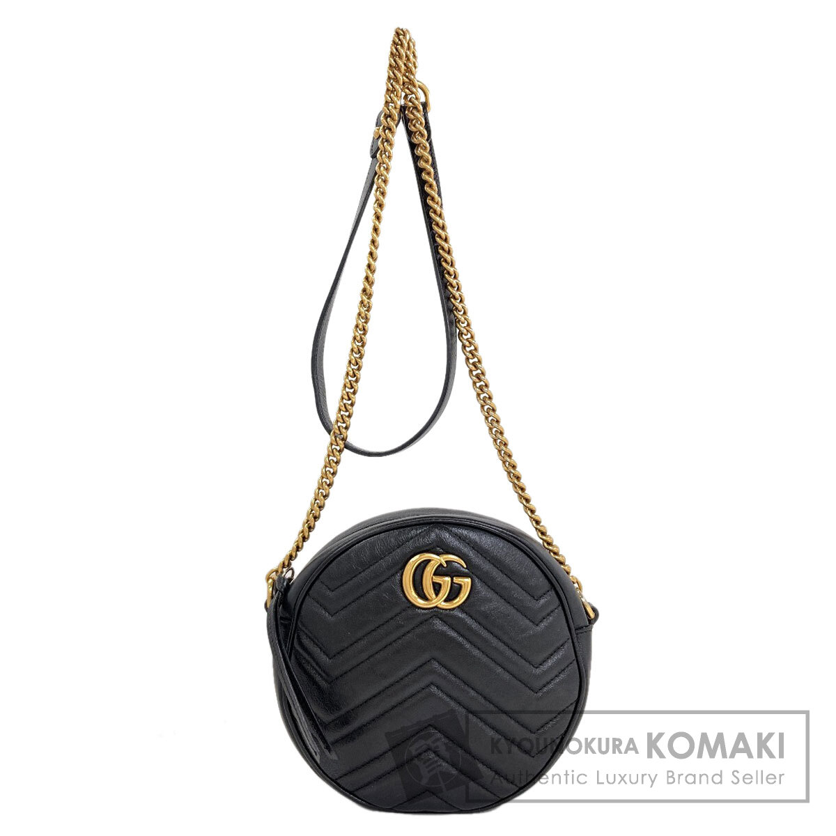 グッチ 550154 GGマーモント ショルダーバッグ 子ウシ レディース 【中古】【GUCCI】