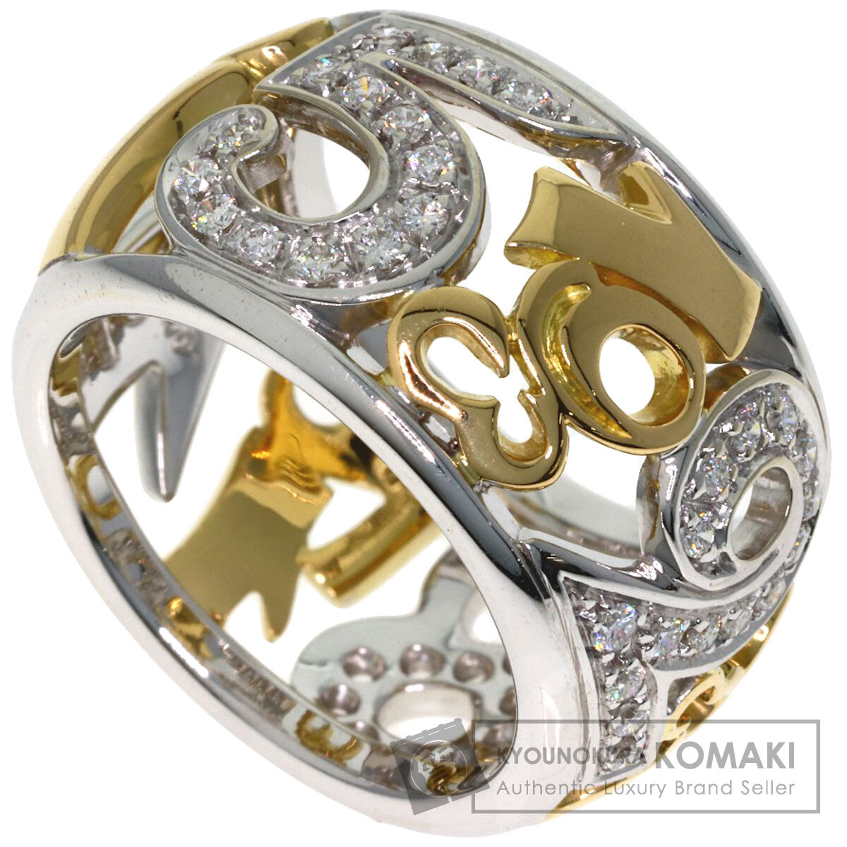 フランクミュラー タリスマン ダイヤモンド リング・指輪 K18ホワイトゴールド/K18YG レディース 【中古】【FRANCK MULLER】｜ブランド京の蔵小牧【最安挑戦！】