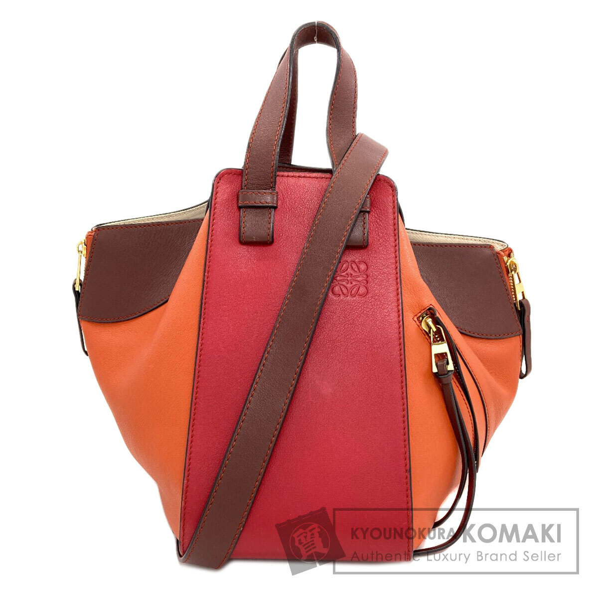 【サマーセール Specialcoupon対象商品 7/24~7/29 】ロエベ ハンモック スモール 2WAY ハンドバッグ カーフ レディース 【中古】【LOEWE】|ブランド京の蔵小牧【最安挑戦!】