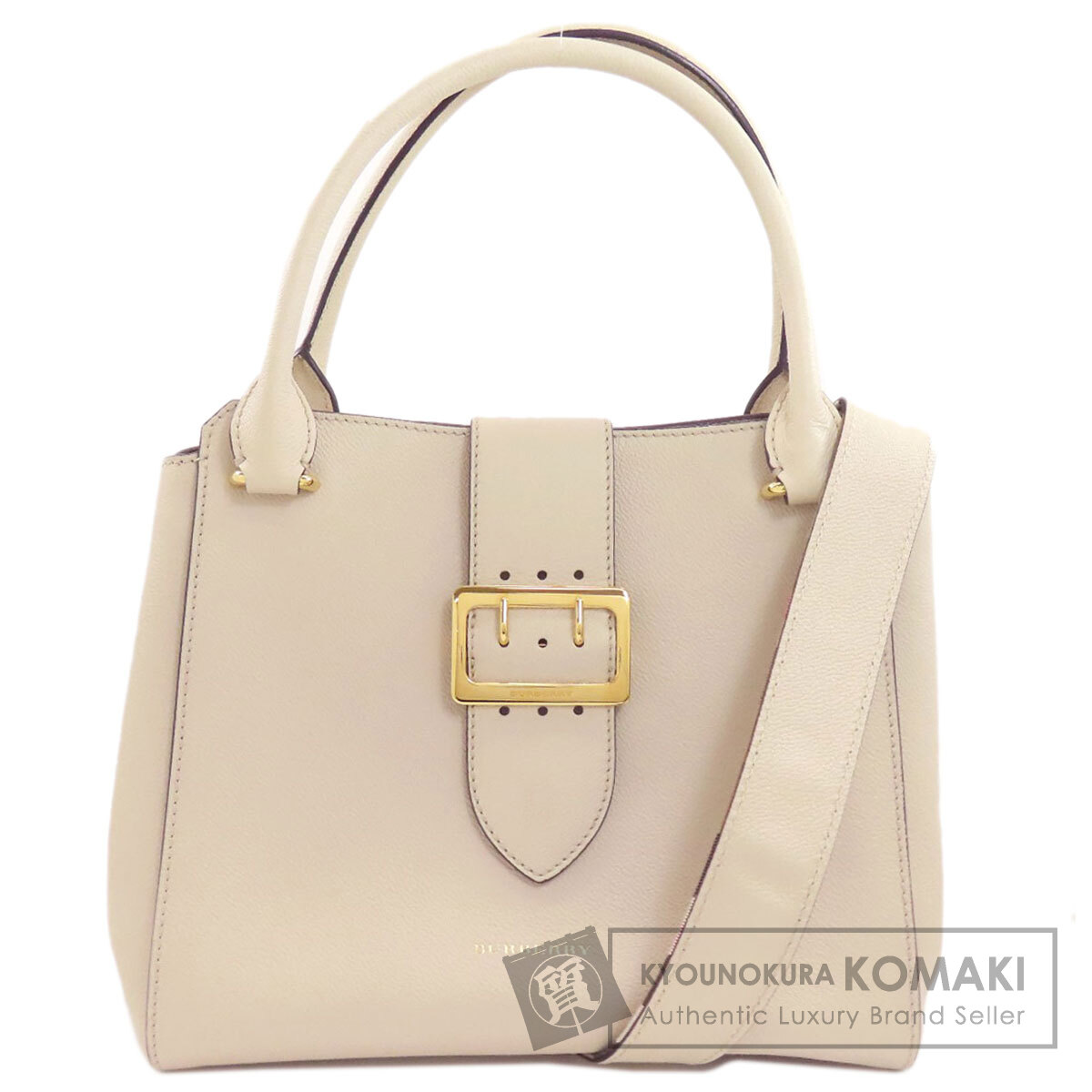 バーバリー バックル 2WAY トートバッグ なめし革 レディース 【中古】【BURBERRY】