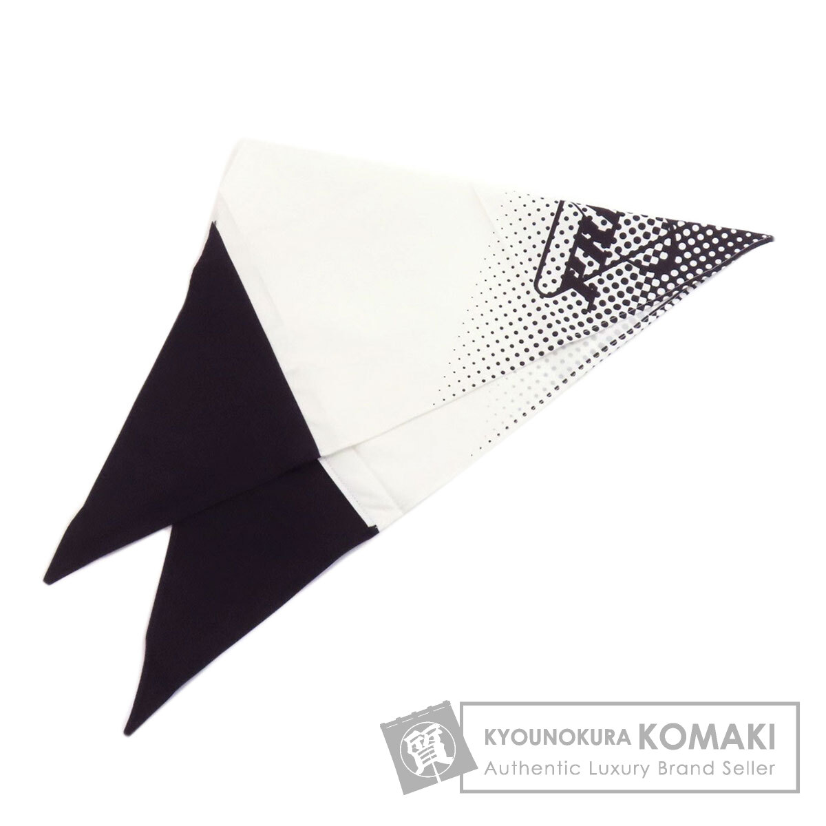 【サマーセール Specialcoupon対象商品 7/24～7/29 】プラダ トライアングル ドット スカーフ コットン レディース 【中古】【PRADA】｜ブランド京の蔵小牧【最安挑戦！】 11,286円
