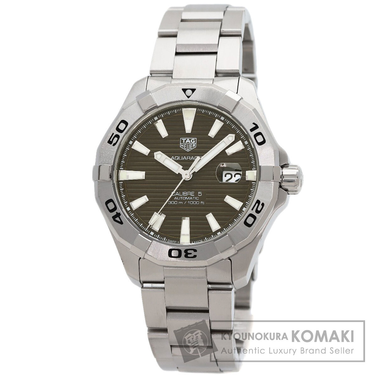 タグホイヤー WAY2018.BA0927 アクアレーサー キャリバー5 ウォッチ ステンレス鋼スチール写真/SS メンズ 【中古】【TAG HEUER】