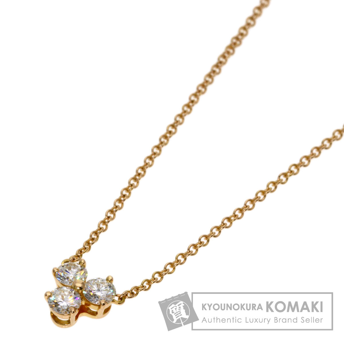 ティファニー アリア 3P ダイヤモンド ネックレス K18ピンクゴールド レディース 【中古】【TIFFANY&Co.】｜ブランド京の蔵小牧