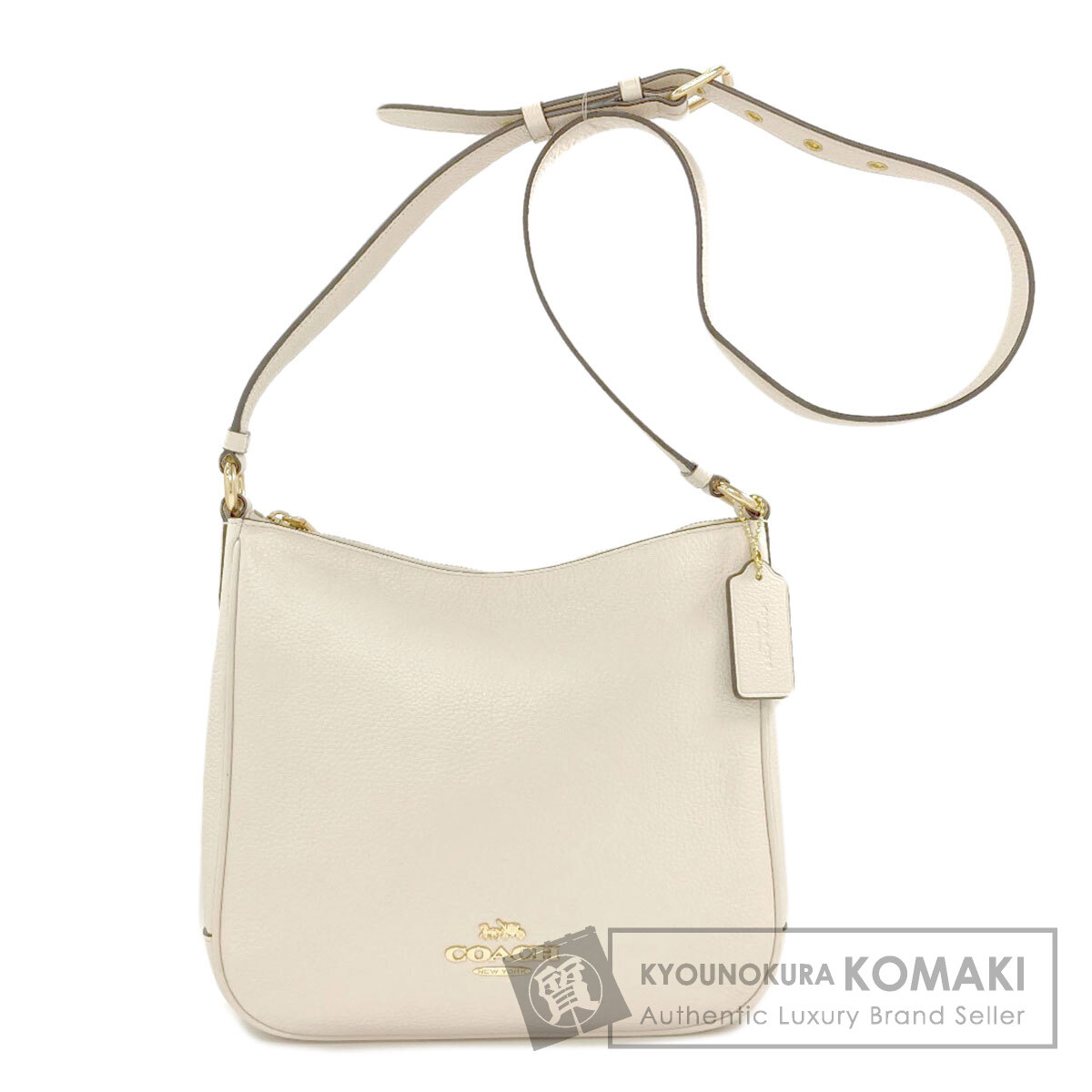 コーチ職 C1648 ロゴタイプ ショルダーバッグ なめし革 レディース 【中古】【COACH】
