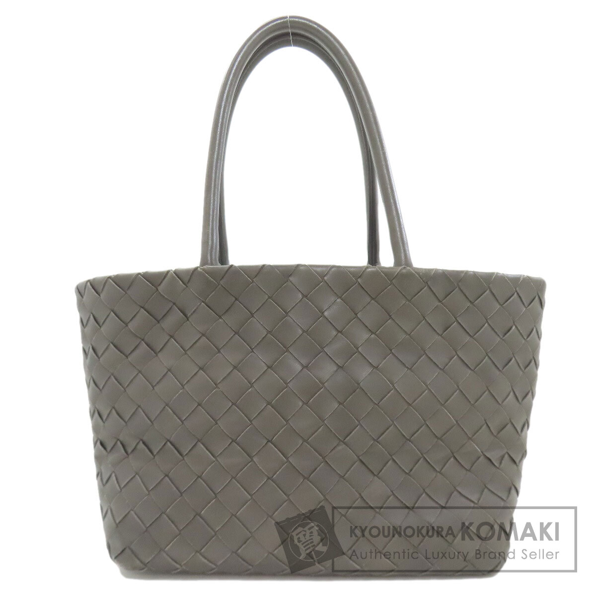 ボッテガヴェネタ イントレチャート トートバッグ 子ウシ レディース 【中古】【BOTTEGA VENETA】