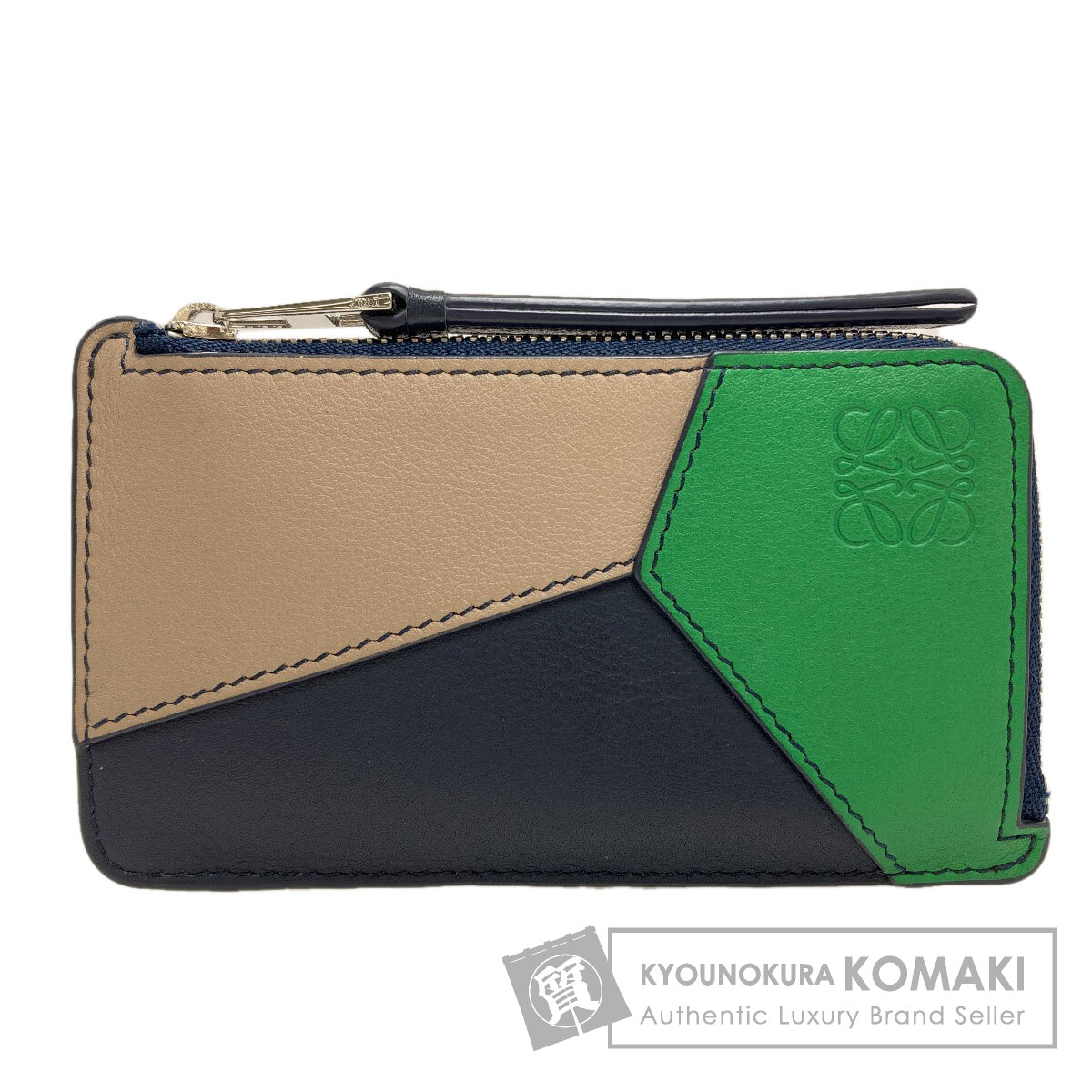 ロエベ 謎あわせ コインカードホルダー コインケース なめし革 レディース 【中古】【LOEWE】