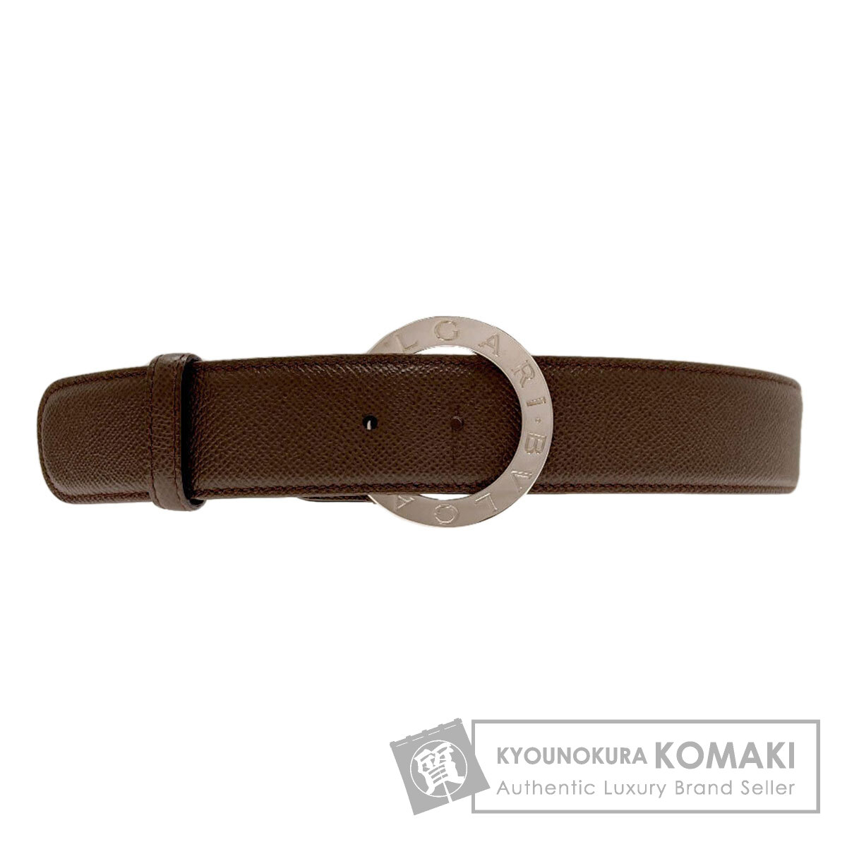 ブル小峡谷 ブルガリブルガリ 胴締め なめし革 メンズ 【中古】【BVLGARI】