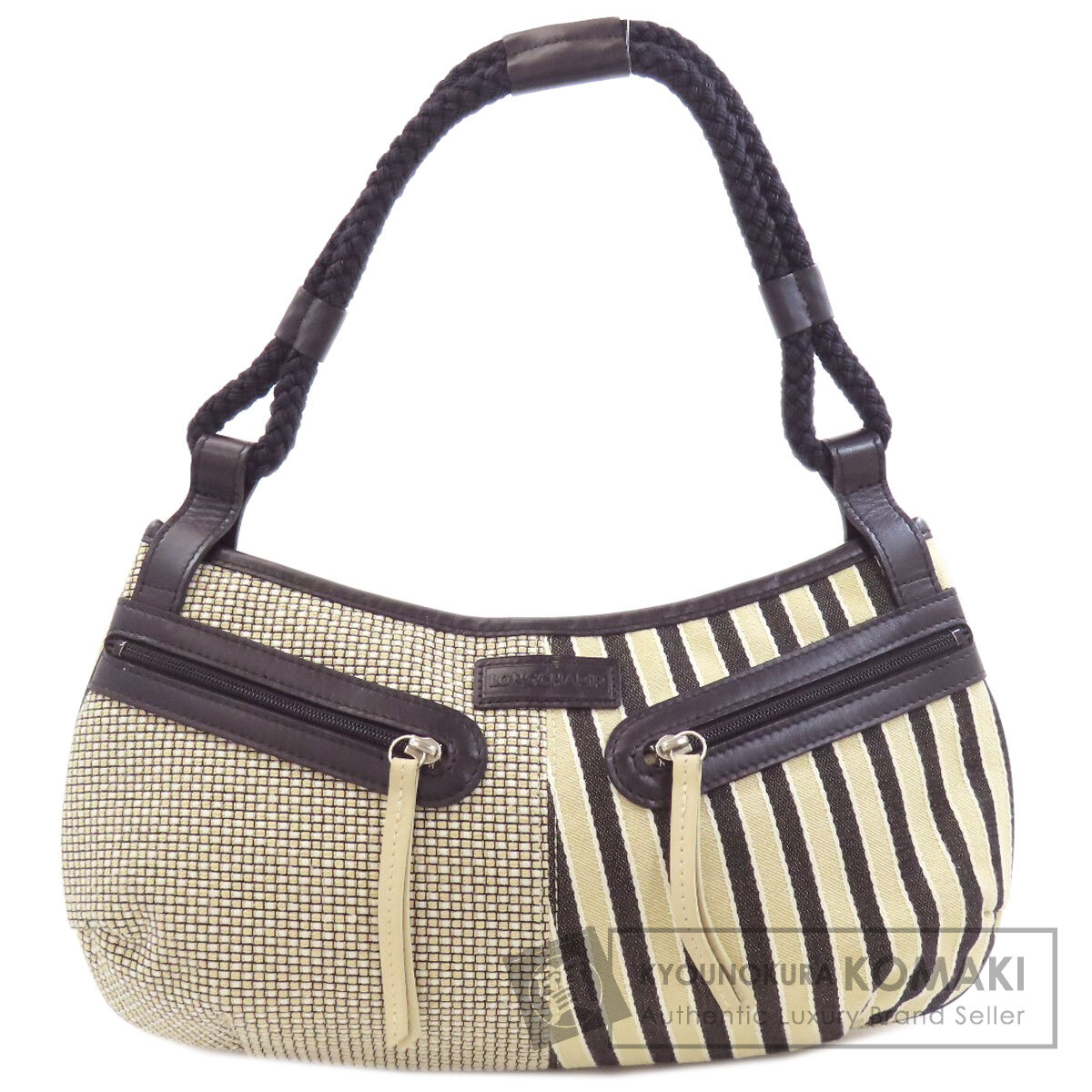ロンシャン ロゴ ハンドバッグ キャンバス レディース 【中古】【Longchamp】｜ブランド京の蔵小牧【最安挑戦！】