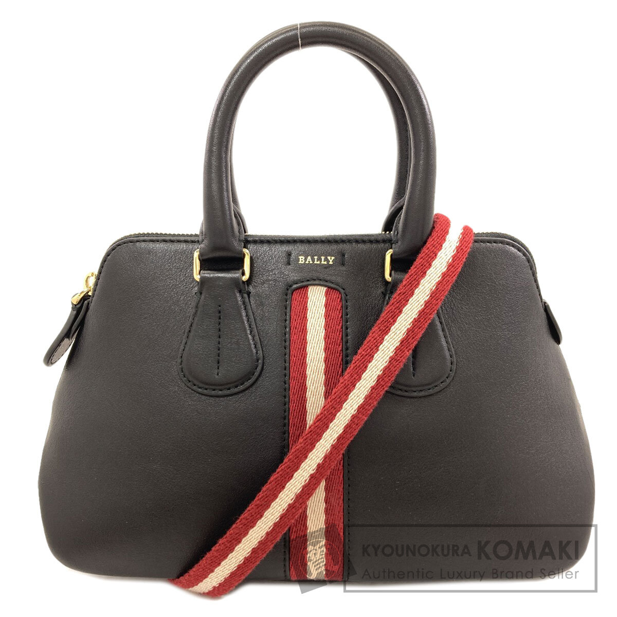 バリー バリー縞模様 2WAY ハンドバック なめし革 レディース 【中古】【BALLY】